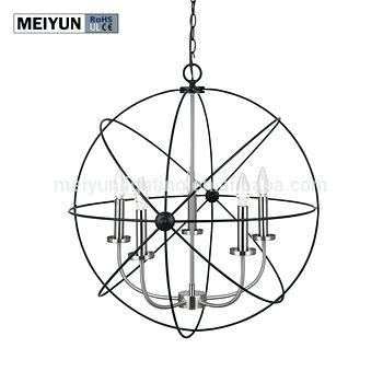 350x350 Orb Chandelier Lighting Industrial Vintage Retro Metal Globe Shade
