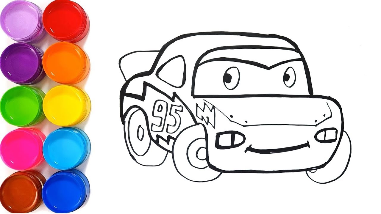 1280x720 Glitter Lightning Mcqueen Fabulous Coloring Pages And Drawing