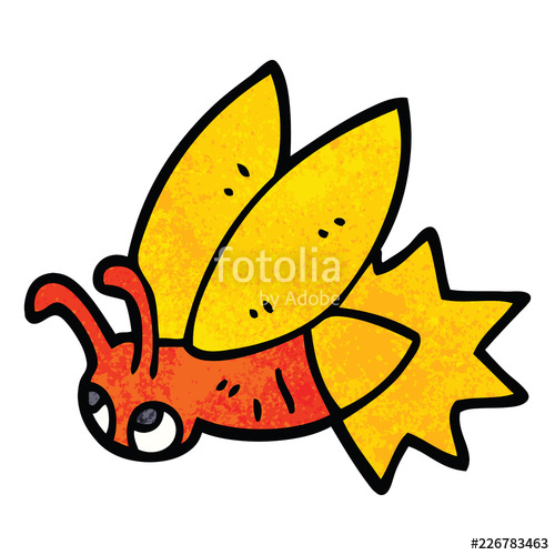 500x500 Cartoon Doodle Lightning Bug Stock Image And Royalty Free Vector