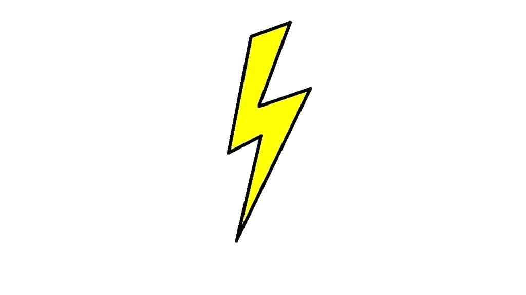 1024x576 How To Draw A Lighting Bolt Lightning Easy To Draw Lightning Bolt