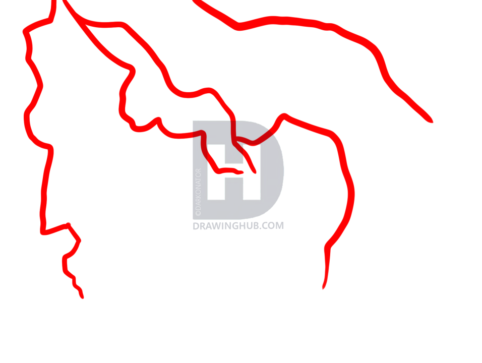 956x720 How To Draw A Lightning Storm, Step