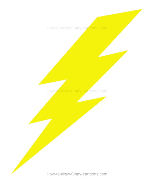 500x588 How To Draw A Cartoon Lightning