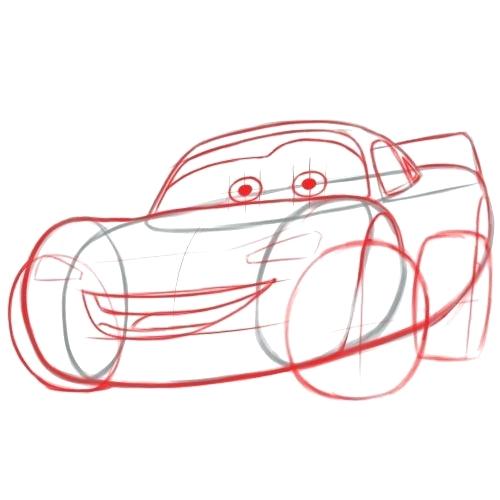 500x500 Draw Lightning Mcqueen