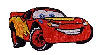 355x193 Disney Small Lightning Mcqueen Embroidered Iron On Applique