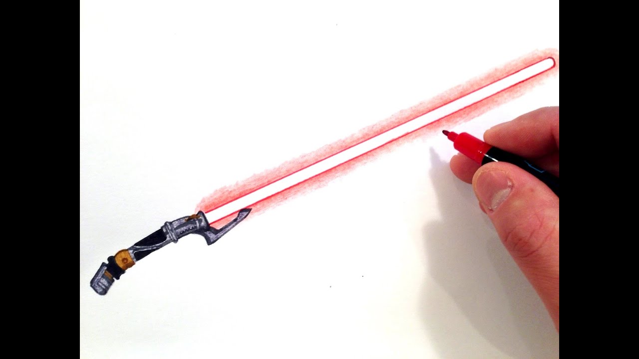 1280x720 How To Draw Count Dooku's Lightsaber