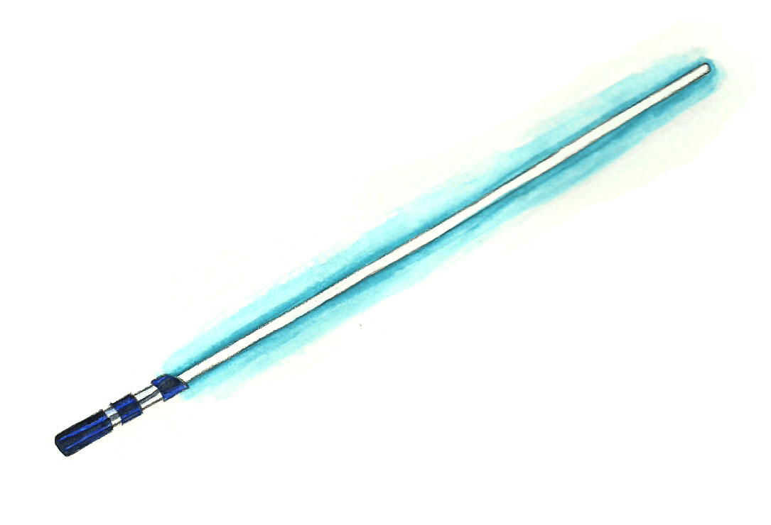 1085x740 How To Draw A Lightsaber Steps