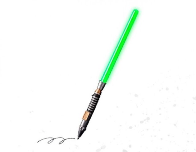 640x495 Star Wars Lightsaber Pen Luke Skywalker Green Version Light Up