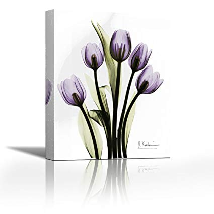 425x425 karmakara regal tulip print on canvas floral botanical
