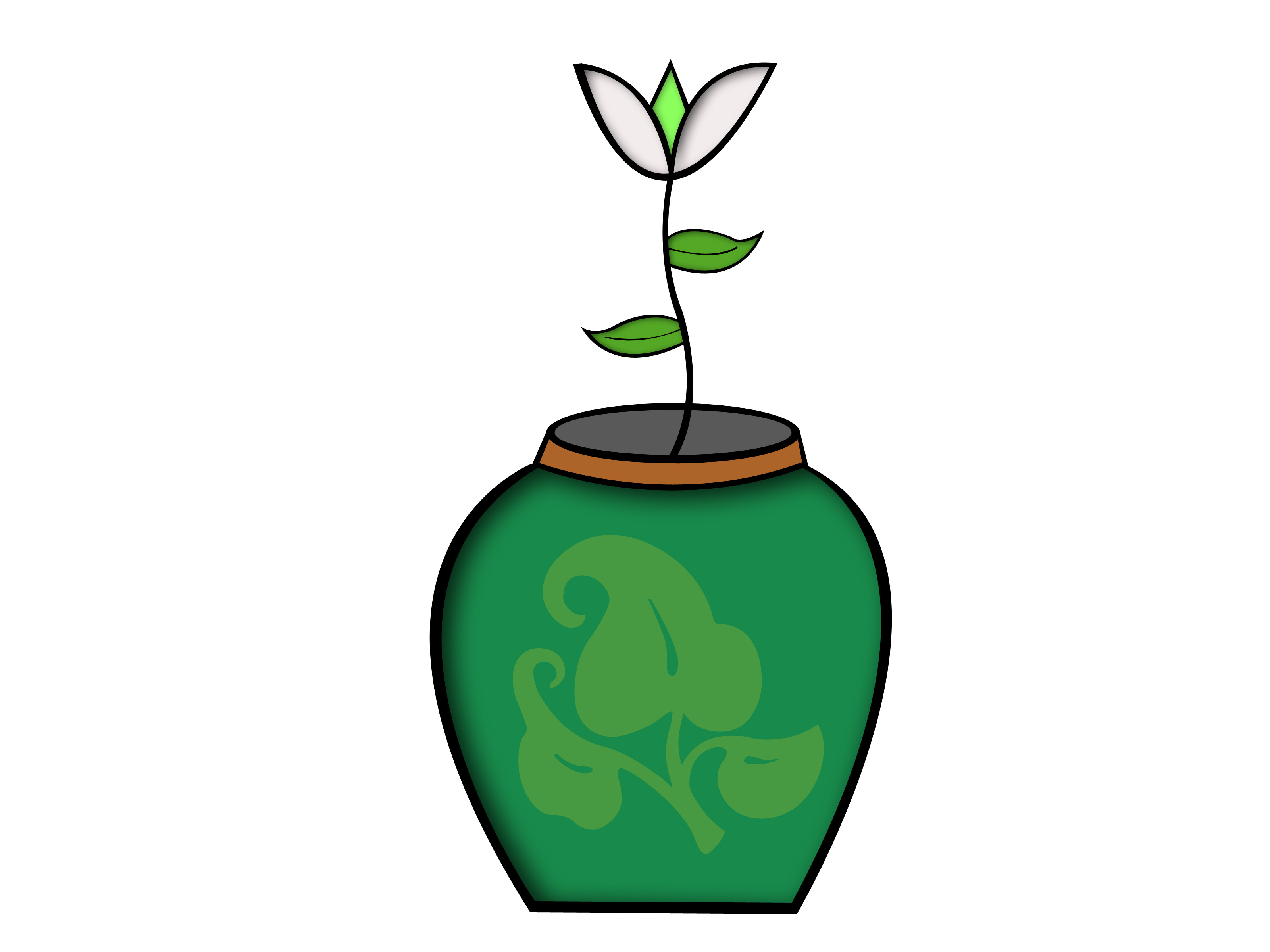 3200x2400 draw a vase of lillies