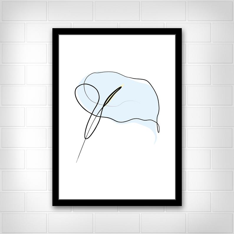 794x794 Calla Lily Flower Art Print Botanical Art Print Flower Wall Etsy