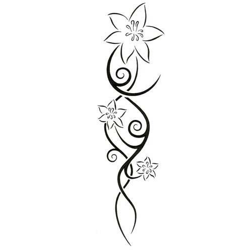 Lily Flower Tattoo Drawing