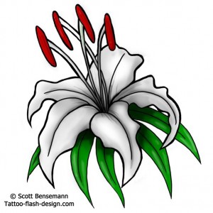 300x300 Lily Flower Dragonfly Tattoos Free Flash