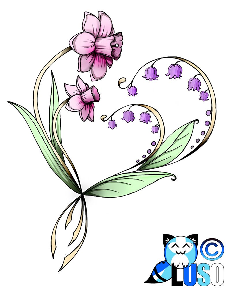 783x1000 Gallery For Gt Lily Of The Valley Tattoo Drawing Tattoo