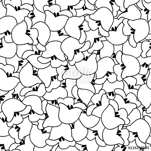 500x500 White Lily Of The Valley Outline Seamless Background Stock Image