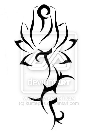 400x545 Epilogue Em's Tribal Rose Lily Tattoo