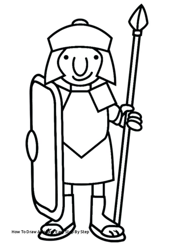 600x847 How To Draw A Soldier Step