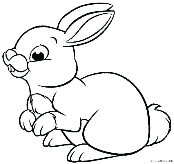 600x566 Rabbits Coloring Pages Bunny Rabbit Coloring
