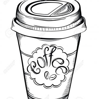 336x336 Coffee Mug Line Drawing Kawaii Easy Simple Tutorial Carmi Chaelinn