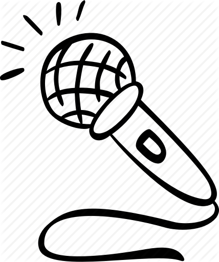 428x512 Collection Of Free Transparent Microphone Line Drawing Download