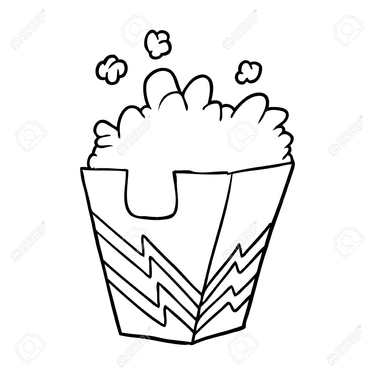 1300x1300 Huge Collection Of 'popcorn Line Drawing' Download More Than