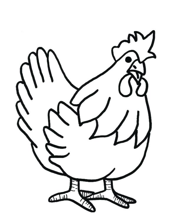 580x738 Chicken Drawings A Stylized Drawing Of A Hen Chicken Coop Drawings