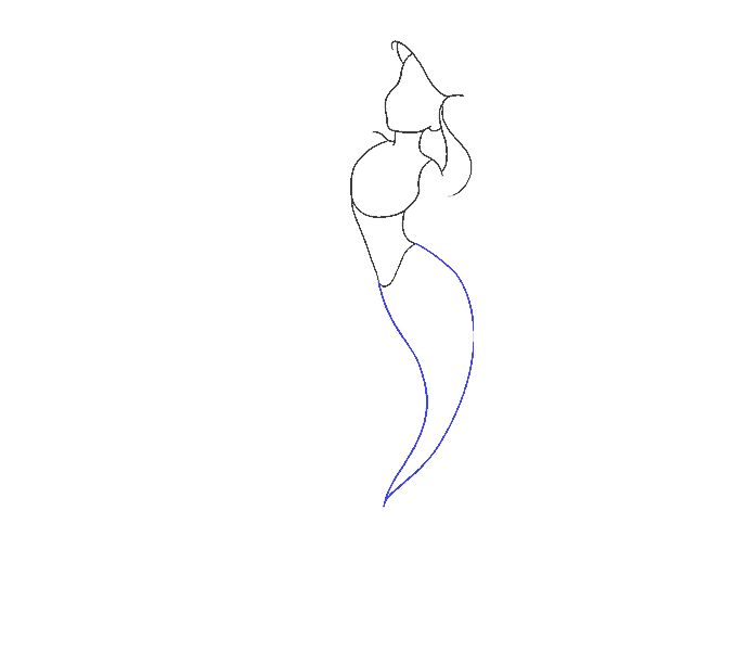 678x600 How To Draw Mermaid Ariel In A Few Easy Steps Easy Drawing Guides