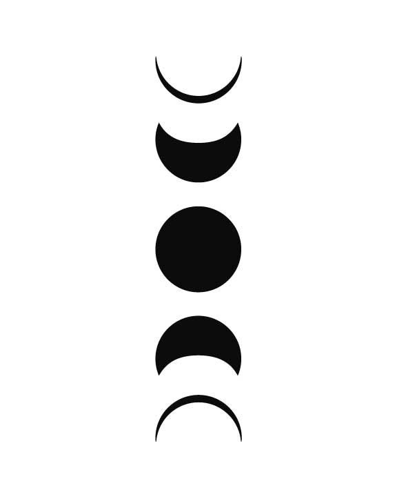 576x720 Moon Phases Wall Art, Moon Phases Print, Free People Decor