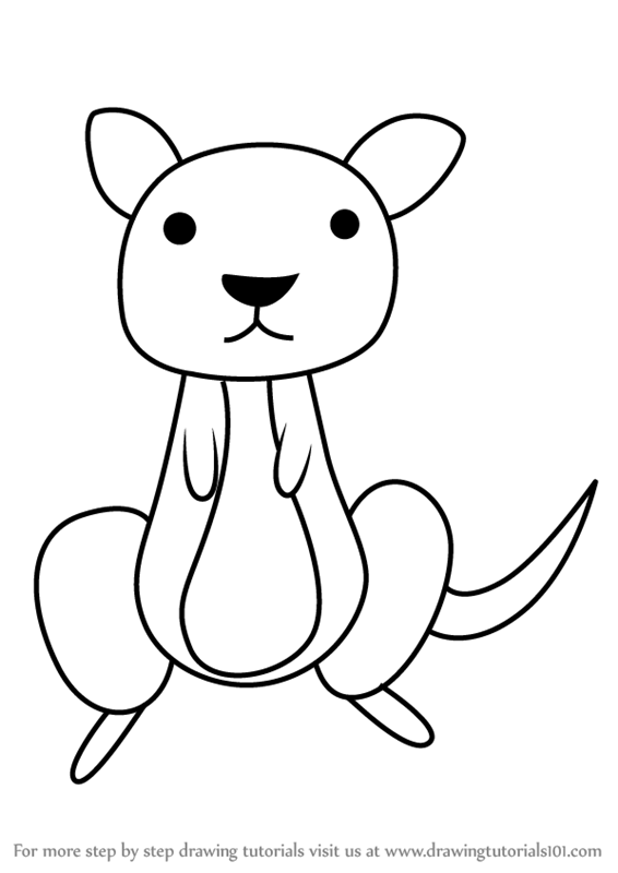 566x800 Learn How To Draw A Kangaroo For Kids