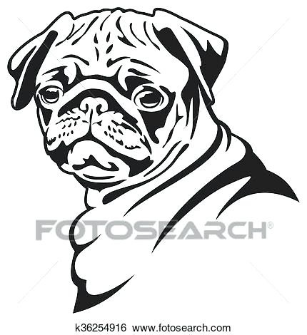 430x470 pug drawings puppy pug