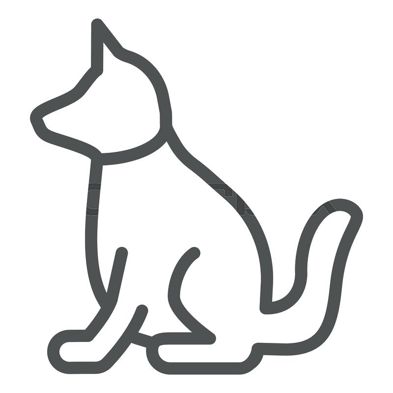 line-drawing-of-a-puppy-free-download-on-clipartmag