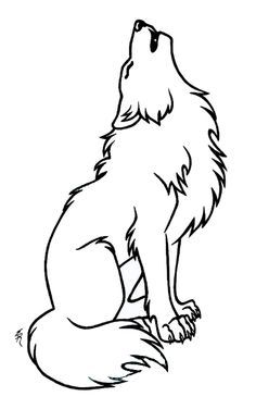 236x376 Wolf Outline To Be Zentangled Art Class In Wolf Tattoos