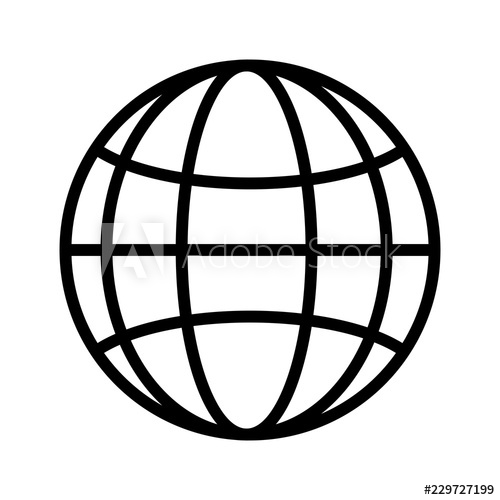 500x500 Globe Basic Ui Line Icon