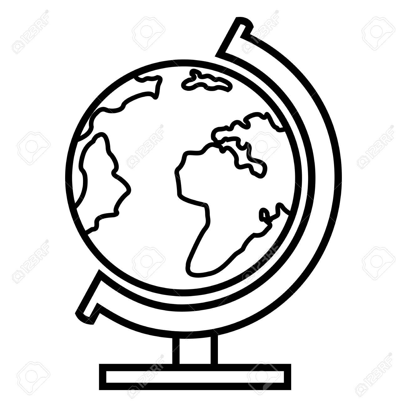 1300x1300 Clipart Globe Lineart Fun Pics Images