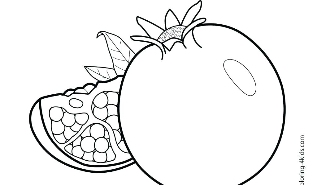 1024x600 Fruit Coloring Pages Watermelon