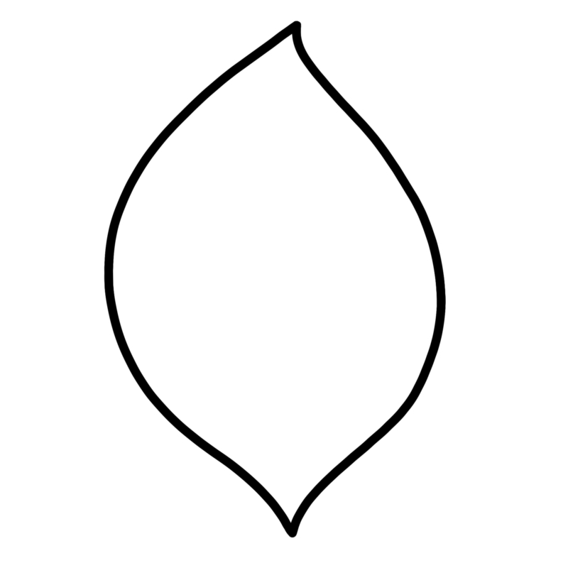 800x800 Drawing Leaves Easily Using Simple Shapes
