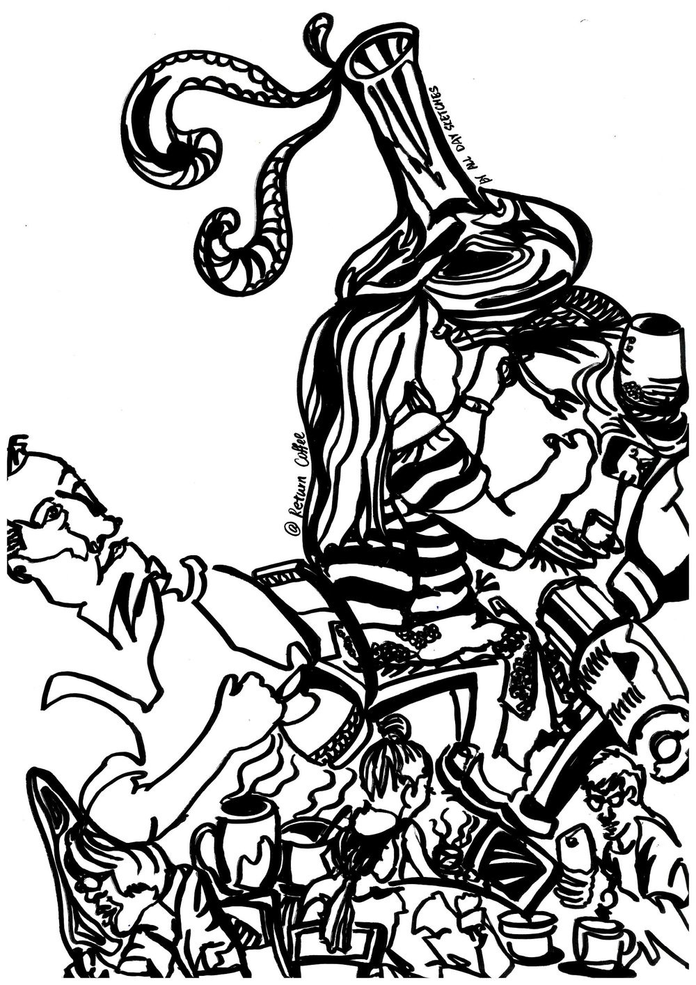 1000x1414 What Is 'one Line Sketch'