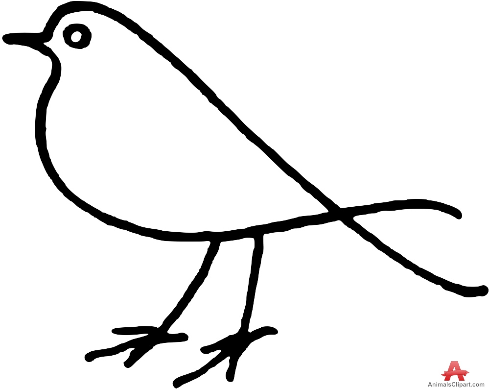999x794 Bird Outline Clipart Clip Art Images