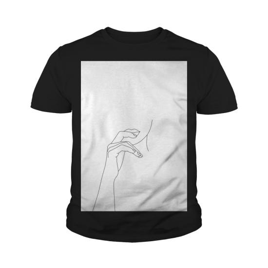 550x550 Hands Line Drawing Illustration