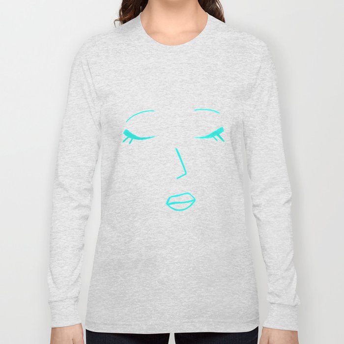 700x700 Teal Green Sleeping Beauty Minimalist Abstract Womankind Minimal