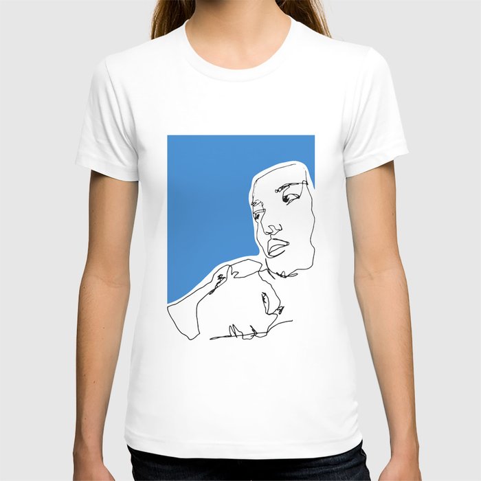 700x700 Line Drawing Faces T Shirt