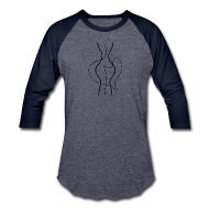 190x190 Abstract Woman Body Line Drawing Unisex Baseball T Shirt Spreadshirt