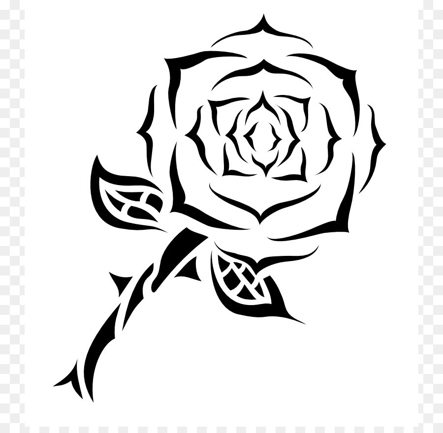 900x880 Rose Tattoo Drawing