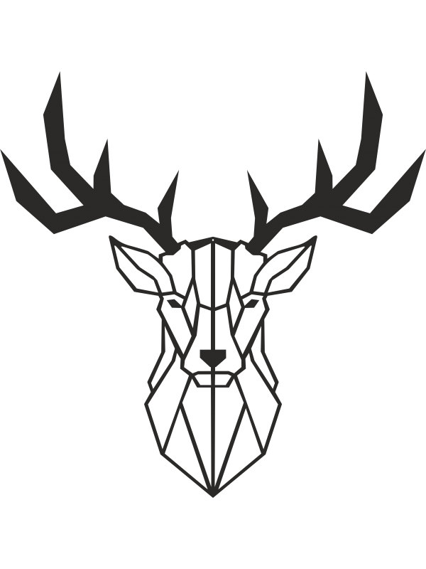 600x800 Deer Metal Wall Art Decor