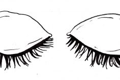 236x157 Closed Eyes Line Drawing Anime Reference Woman Sad Activity Pencil