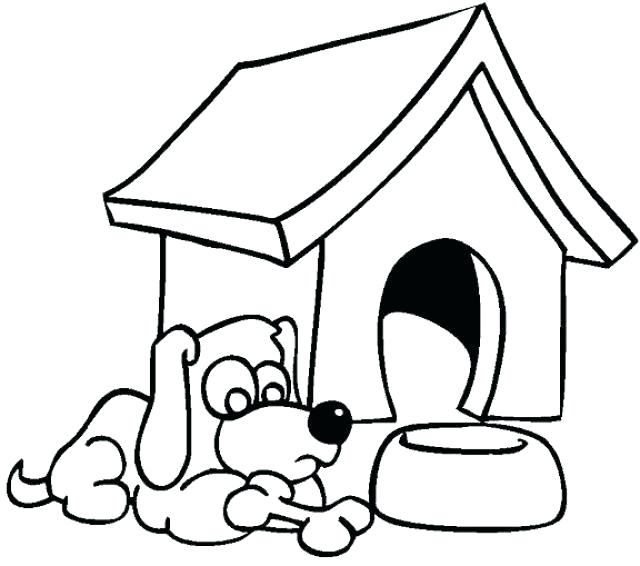 640x566 dog house drawing dog house coloring