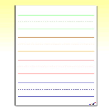 350x350 Lined Paper For Kindergarten Worksheets Teaching Resources Tpt