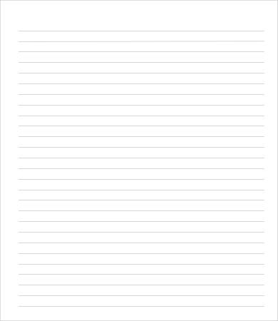 390x450 college ruled paper template