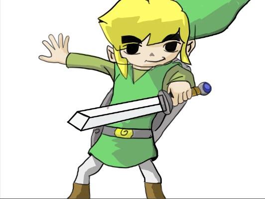 532x400 So My Sister Had A Go And Drawing Toon Link, Think She Went