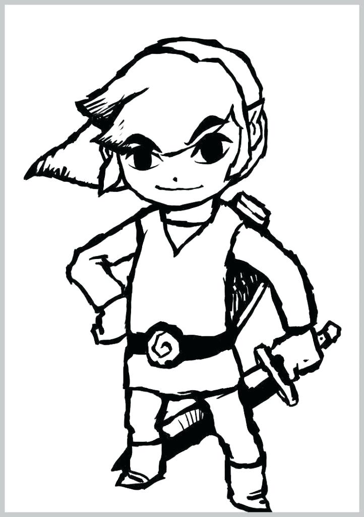 722x1024 Zelda Coloring