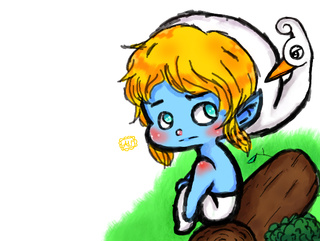 320x241 smurf + link = smink this was very fun to draw the name came
